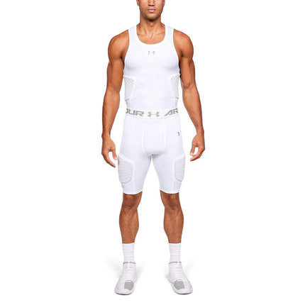 Short Under Armour Gameday Armour 3-Pad Bball-WHT,TG