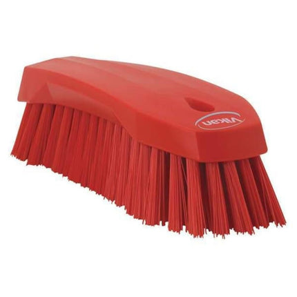 Vikan 38904 Hard Hand Brush, Red, Large, 200mm Len