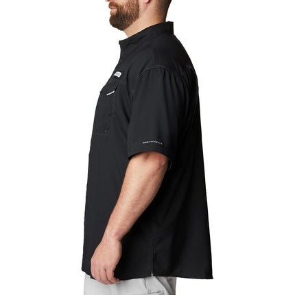 Columbia Men's Low Drag Offshore Short Sleeve Shirt, Black, Medium