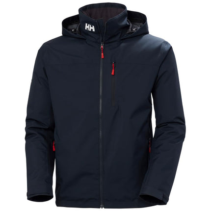 Helly Hansen Men's Crew Hooded Midlayer Jacket, Navy 2.0, 2XL