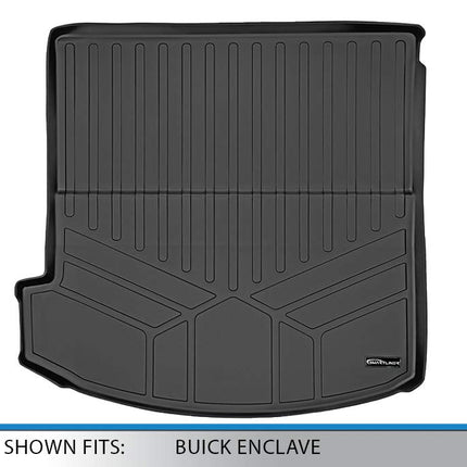 SMARTLINER Tapis de coffre sur mesure toutes saisons derrière la 2e rangée Noir pour Buick Enclave 2018-2019