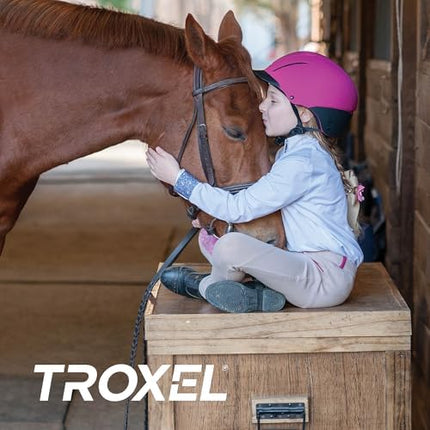 Troxel Spirit Full Coverage Horse Riding Helmet, Low-Profile Adjustable Design, Safety Horseback Riding Gear, Small (6-1/2 - 6-7/8), Raspberry Duratec