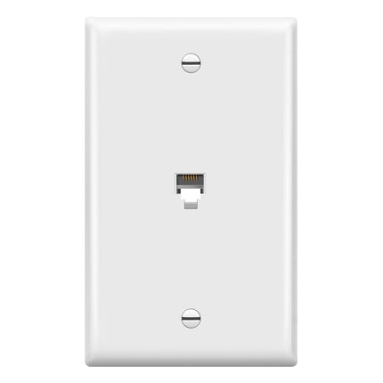Enerlites 6631-W RJ11 Telephone Jack Wall Plate by