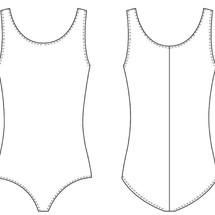 Bloch Dance Girls Dynamic Microlux Tank Leotard, White, 8-10