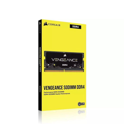 CORSAIR VENGEANCE SODIMM DDR4 RAM 16GB (1x16GB) Up to 3200MHz CL22-22-22-53 1.2V Intel AMD Laptop Notebook Memory - Black (CMSX16GX4M1A3200C22)