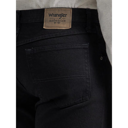 Wrangler Authentics Men's Authentics Big & Tall Classic Relaxed Fit Jean, Black, 40W / 30L