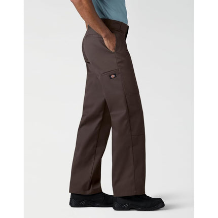 Dickies Men's Loose Fit Double Knee Work Pants, Dark Brown, 30W x 30L