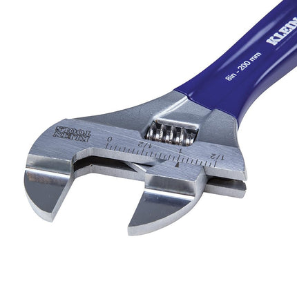 KLEIN TOOLS D86936 Adjustable Wrench, Forged with Slimmer Jaw and a High Polish Chrome Finish, 8-inch