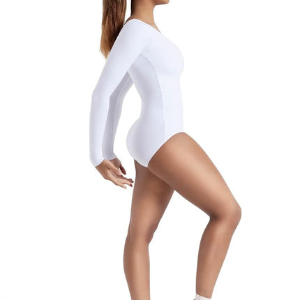 Capezio Long Sleeve Leotard - Size 2X, White