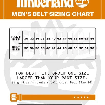 Timberland mens Classic Leather Jean Belt 1.4 Inches Wide, Black (Stitched), 42