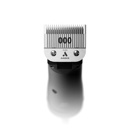Andis 64480 CeramicEdge Carbon-Infused Steel Clipper Graduation For Close Cutting, Chrome, 1 Count (Pack of 1)
