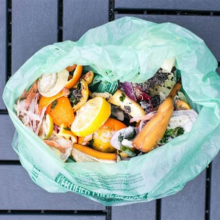 BioBag, The Original Compostable Bag, Kitchen Food Scrap Bags, ASTMD6400 Certified 100% Compostable Bags, Biodegradable Products Institute & VINCOTTE OK HOME Certified, Non GMO, 13 Gallon, 48 Count