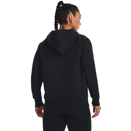 Under Armour Women's UA Rival Fleece Hoodie Shirt Black / / White