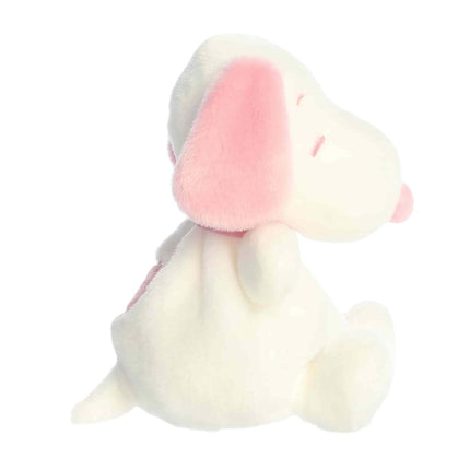 Aurora Adorable Peanuts Snoopy Palm Pals Stuffed Animal - Officially Licensed Toys For All Snoopy Fans - Nostalgic Gift for Adults and Valentine's Day - Pink & White 5 Inches
