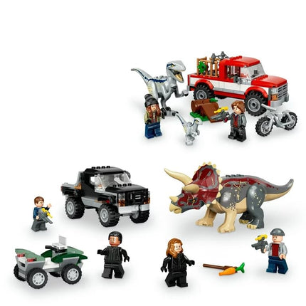 LEGO Jurassic World Dino Combo Pack 66774, pack économique de jouets, coffret cadeau 2 en 1 Triceratops et Vélociraptor, cadeau de Noël pour les enfants de 7 ans et plus