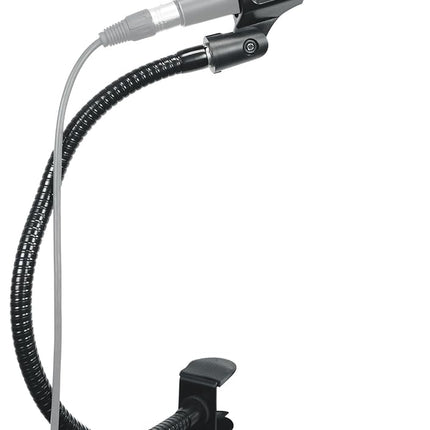 Rockville GN20 Soporte de micrófono tipo cuello de ganso de 20" para DJ, se sujeta a cualquier mesa o soporte