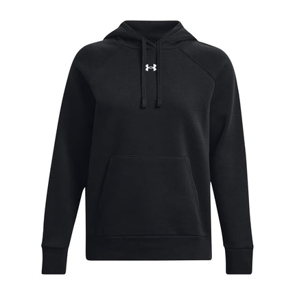 Under Armour Women's UA Rival Fleece Hoodie Shirt Black / / White
