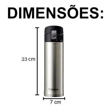 Zojirushi SM-KHE48XA Stainless Steel Mug, 16-Ounce