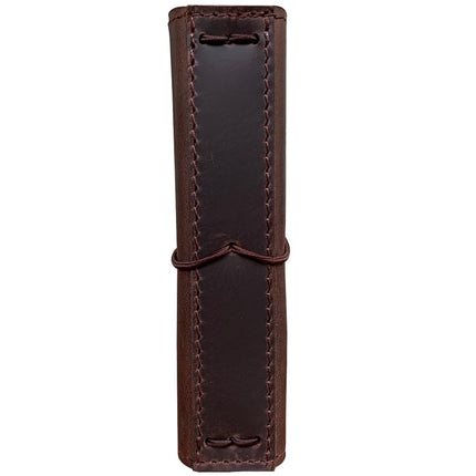 newestor Travelers Notebook Cover with Inner Pockets, Card Slots and Pen Holder, A6 Size, Dark Brown