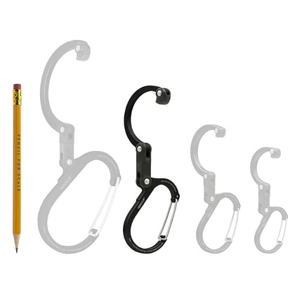 HEROCLIP Carabiner Clip and Hook (Medium) | for Camping, Backpack, and Garage