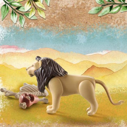 Playmobil 71054 Wiltopia Lion, Animal Toy, Sustainable Toys, Fun Imaginative Role-Play, PlaySets Suitable for Children Ages 4+