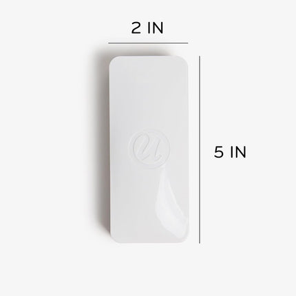 U Brands Whiteboard Eraser, Magnetic Dry Wipe Board Cleaner 5x12.7x2.5 cm in White, Lightweight Modern Design with Premium Felt Surface, Classroom Essential for School, Office, Home