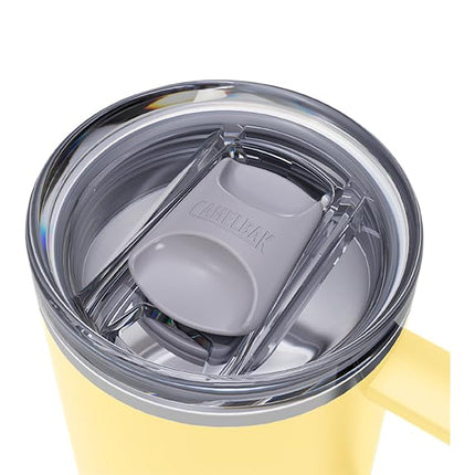 Mug CamelBak Thrive anti-fuite 473 ml, en acier inoxydable isotherme – Pour le voyage, le café, le thé, les boissons chaudes – Anti-déversement – Compatible avec porte-gobelet, Jaune vif