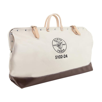 Klein Tools 5102-24 Heavy Duty Tool Bag, 61 cm Canvas Tool Bag for Tool Storage