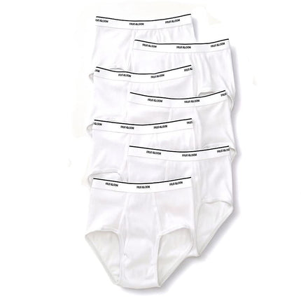 Fruit of the Loom Men's Basic White Brief Multipac