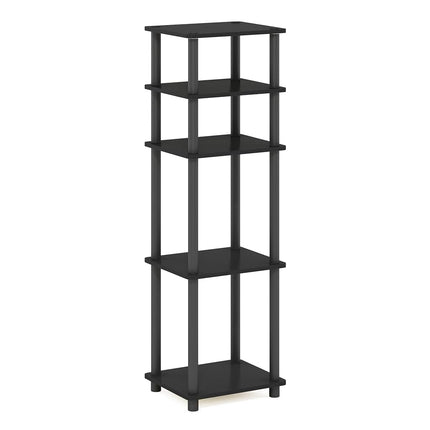 Furinno JUST Set of 2, 3-Tier Tool-Free Bedside Table, Americano