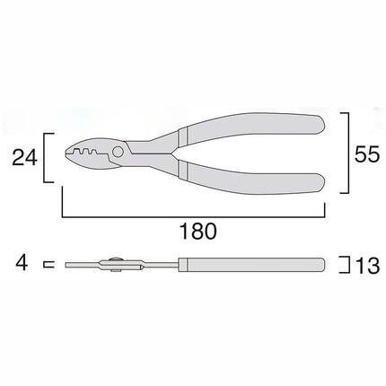 Fujiya FA203 Electric Pliers Mini (For Faston Terminal)