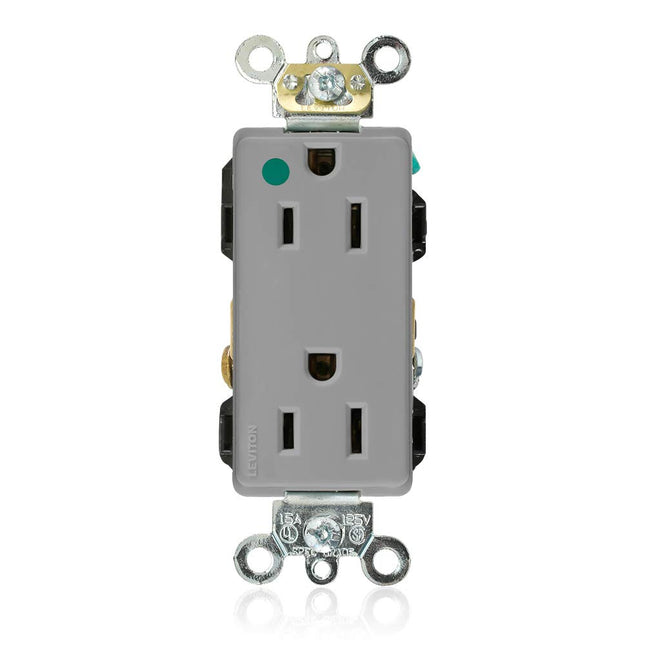 Leviton 16262-HGG 15 Amp, 125 Volt, Decora Plus Du