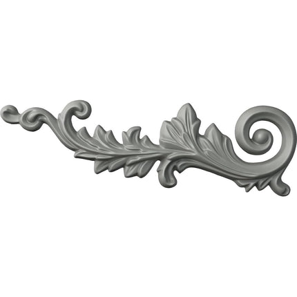 Ekena ONL15X05RB-L 15 3/4" W x 5 H x 1 1/8" P Robin Scroll Onlay, Left, Primed