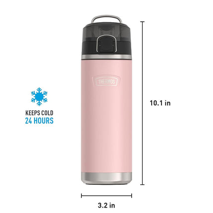 Thermos ICON Series by Stainless Steel Water Bottle with Spout 24 Ounce, Sunset Pink