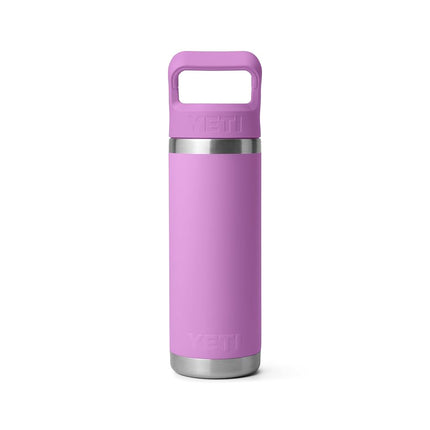 YETI Rambler 18 oz Bottle, Vacuum Insulated, Stainless Steel with Color Matching Straw Cap, Desert Bloom