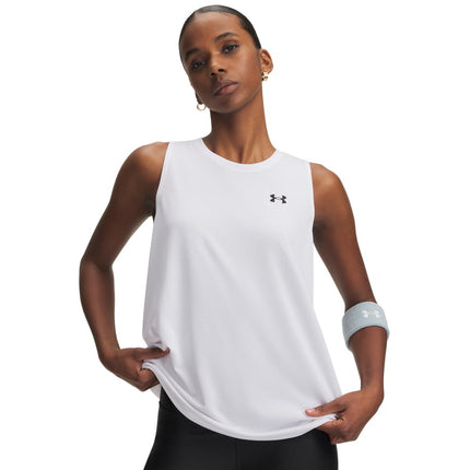 Under Armour Womens Tech Solid Tank-Top White L