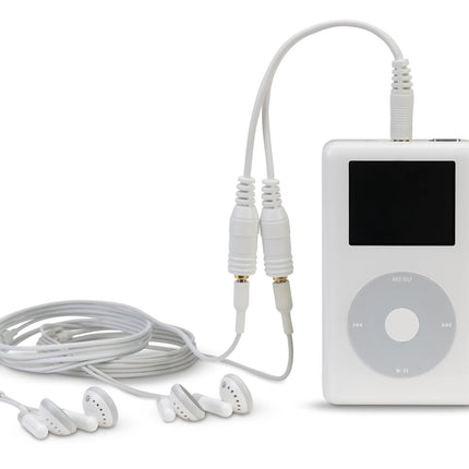 Divisor de altavoces y auriculares Belkin, estándar, blanco