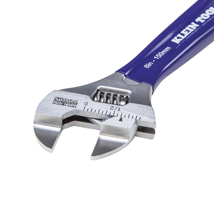 KLEIN TOOLS D86934 Adjustable Wrench, Forged with Slimmer Jaw and a High Polish Chrome Finish, 6-inch