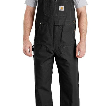 Carhartt Men's Relaxed Fit Duck Bib Overall, Black