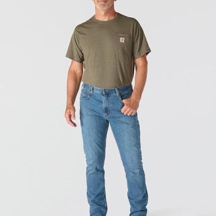 Carhartt for Men Rugged Flex Relaxed Straight Leg Jeans Work Utility-Pants, Kallvatten, 28W / 30L