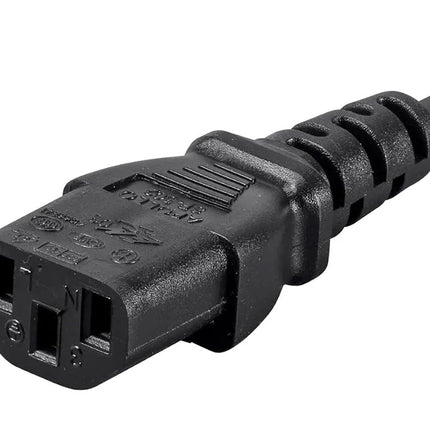 Monoprice 6ft 18AWG Power Cord Cable w/ 3 Conductor PC Power Connector Socket, 10A (NEMA 5-15P to IEC-320-C13)