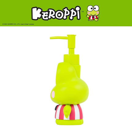 Franco Collectibles Sanrio Keroppi Soap Dispenser/Lotion/Hand Sanitizer, Resin, 370 ml, Officially Licensed Product
