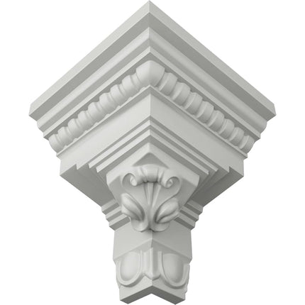 Ekena MOC03X03AT 3 5/8" P x 3 7/8" H Outside Corner for Moulding MLD03X03X05AT, Primed