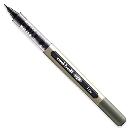 uni-ball Eye Fine Black 0.7 mm Line Ub-157 Rollerball Pen - Black, Pack of 5