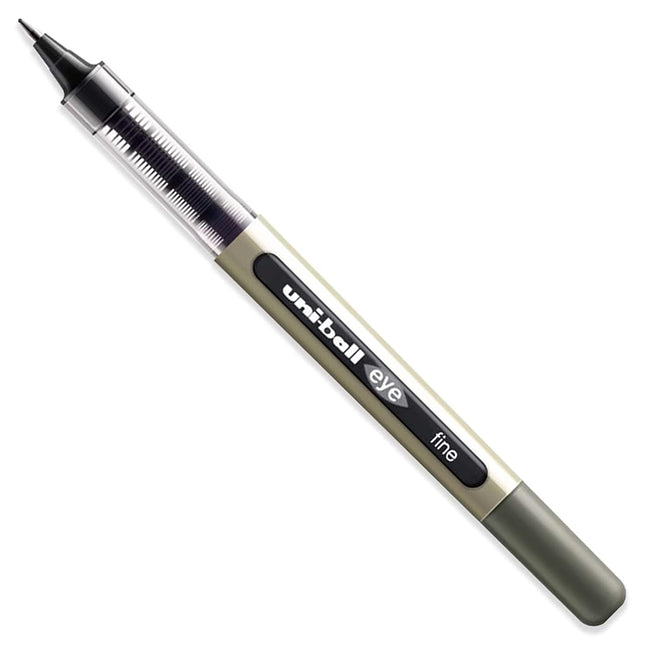uni-ball Eye Fine Black 0.7 mm Line Ub-157 Rollerball Pen - Black, Pack of 5