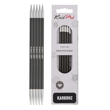 KnitPro Karbonz Double Pointed Needles 8" (20cm) |