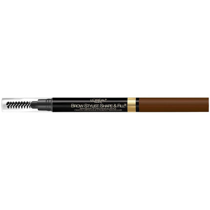 L'Oréal Paris Makeup Brow Stylist Shape & Fill Mechanical Eye Brow Makeup Pencil, Brunette, 0.2g.