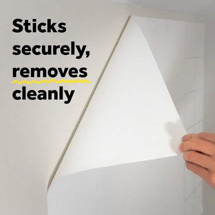 Post-it Dry Erase Whiteboard Film Surface for Walls, Doors, Tables, Chalkboards, Whiteboards, and More, Removable, Stain-Proof, Easy Installation, 8 ft x 4 ft Roll (DEF8X4), Model Number: DEF8x4