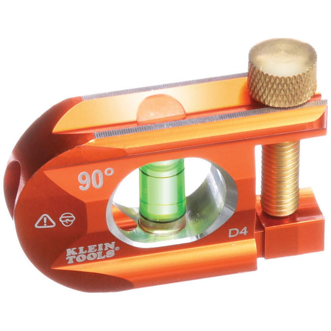 Klein Tools 935AB1V No-Dog Level, 2.5-Inch Conduit Bending Level, 1 Vial, ACCU-Bend Level Eliminates Dog-Legs in Offsets and Saddle Bends