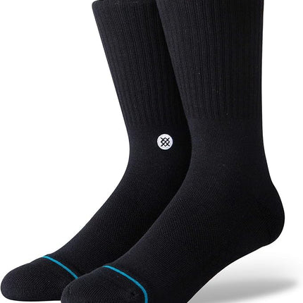 Stance Crew Sock - Icon - 3 Pack (Large, Black)